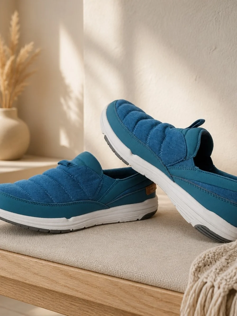 Ryka  Women's size 8M Quilted Slip-On Shoes in Teal